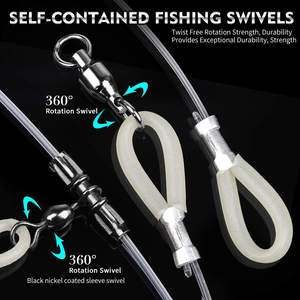 Ami da pesca SNEDA in acciaio ad alto tenore di carbonio a forma di artiglio d'aquila per esche con elastico, per sgombri e grandi prede in acqua salata - Product Image 5