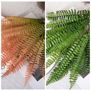 ใบเฟิร์นประดิษฐ์ CallaFloral สีเขียวไล่เฉดแบบฤดูใบไม้ร่วง ทำจาก PVC ยางนิ่ม สำหรับตกแต่งภายในบ้าน งานแต่งงาน และตกแต่งบ้าน - Product Image 3