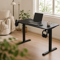 Bureau de jeu intelligent AOR avec levage électrique, support pour casque et porte-gobelet, hauteur réglable 72-116 cm, plateau en fibre de carbone