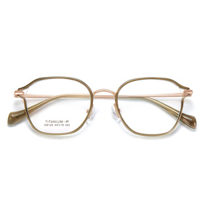 Montures de lunettes en titane M8148 ovales, monture complète, verres en résine, confortables, unisexe, origine Danyang - Product Image 1