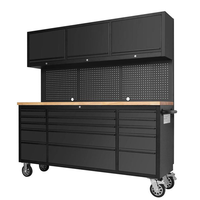 Nouvelle conception de chariot à outils moderne en acier inoxydable de haute qualité avec 15 tiroirs et roulettes pour garage