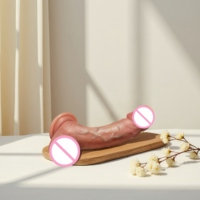 Vibrateur réaliste en silicone souple à 10 fréquences de vibration et de balancement, 100 % étanche pour adultes