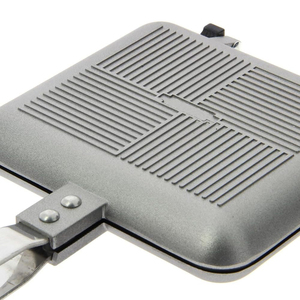 Popular Portable Sandwich Cake Mold Aluminium Roasting Pan Outdoor Use Two Side Breakfast Sandwich Grill Pan - Product Image 4