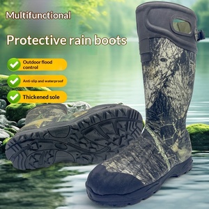Bottes <span class=keywords><strong>de</strong></span> <span class=keywords><strong>pluie</strong></span> <span class=keywords><strong>de</strong></span> <span class=keywords><strong>chasse</strong></span> camouflage résistantes à l'usure pour hommes, chaudes, épaisses, en néoprène, montantes, imperméables, pour la pêche en extérieur, vente en gros - Product Image 4