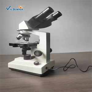 Microscopio Biológico Binocular VIC-36 40X-640X con Objetivos 4X/10X/40X, Óptico de Laboratorio para Investigación Científica, Educación Estudiantil - Product Image 3