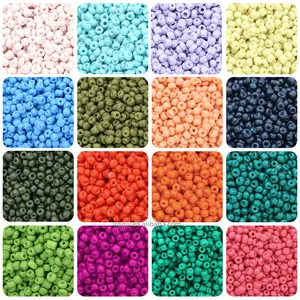 Forma redonda Matte Beads Jóias Fazendo Grânulos acrílicos Multicolor Loose Bead Jóias DIY Acessório