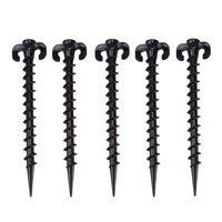 Piquets de tente en plastique YXDY légers en PP, de 8,5 cm à 35 cm, à visser, dentelés, pour bâche, auvent, plage, sable, extérieur