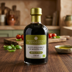 Acetomodena Vinaigre Balsamique de Modène Biologique 250ml IGP Forme Liquide Prêt à l'emploi Noir Émilia-Romagna 12 Bouteilles par Boîte - Product Image 3