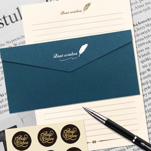 Ví Phong Bì thư Giao hàng cổ điển dập nóng đơn giản thiệp chúc mừng Retro phương Tây thư mời cao cấp - Product Image 4