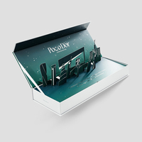 Boîtes cadeaux rigides de luxe 3D pop-up personnalisées à couvercle magnétique pour chocolats et bonbons, style Dubaï, avec gaufrage et pelliculage mat