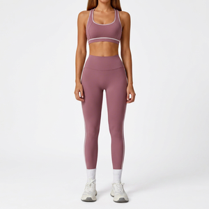 Women's Plus Size 2 Piece Activewear Set Elastic Waist Quick Dry Breathable Yoga Gym Fitness Clothing Four-Way Stretch Custom - Product Image 1
