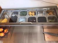 Réfrigérateur de préparation de sandwichs / Réfrigérateur de comptoir pour salades / Table de préparation de pizzas