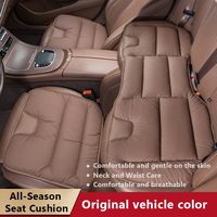 Coussin de siège de voiture de luxe en cuir Nappa perforé et coton nuage, respirant et antidérapant, adapté aux modèles VW