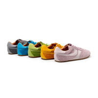 Baskets en cuir véritable souples et confortables pour femmes - Chaussures légères et respirantes à lacets pour l'été, le printemps et l'automne