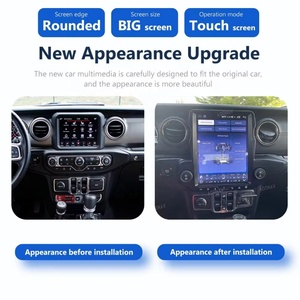 256GB 12.1 Inch Car Radio for Jeep Wrangler Gladiator 2018-2023 Android Stereo Multimedia GPS Navigation Video Player <b>Wireless</b> - Product Image 4