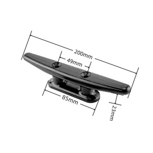 Nouveaux accessoires de quincaillerie marine en acier inoxydable 316, bouée en plastique noir et blanc, bouée en corne pour utilisation en yacht - Product Image 1