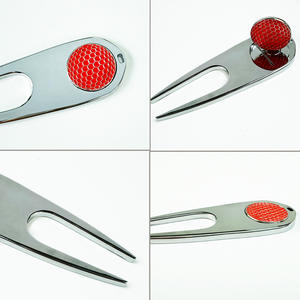 Herramienta de Reparación de Divots de Golf Plegable de Lujo con Logotipo Personalizado, Horquilla Verde de Aleación de Zinc, Marcador de Pelota para Mantenimiento de Campos de Golf - Product Image 2