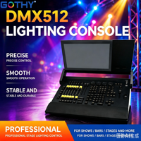 Consola DMX Command Wing Touch de una pantalla, controlador de iluminación de escenario DMX512 para conciertos, clubes y espectáculos de DJ