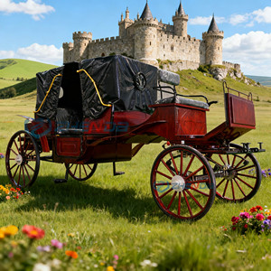 Carruaje de Caballos de Lujo Estilo Europeo Clásico en Venta, Carruaje Eléctrico de Dos Filas para Bodas - Product Image 5