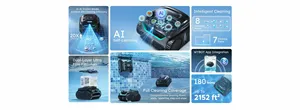 Robot de <span class=keywords><strong>piscine</strong></span> extérieur WYBOT C2 Vision avec caméra IA, technologie <span class=keywords><strong>d</strong></span>'escalade murale, batterie au lithium longue durée, <span class=keywords><strong>filtration</strong></span> double couche - Product Image 3