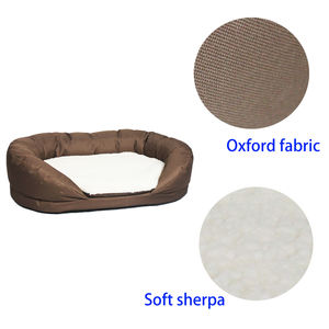 Cama Rectangular Moderna para Mascotas para Perros y Gatos, Cuna Suave y Transpirable con Material de Fibra de Patrón Sólido Empaquetado en Cartón - Product Image 4