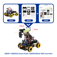 ACEBOTT 4WD Robot Coche Educativo Stem Juguetes Robótica Kit Robot Kit para Arduino