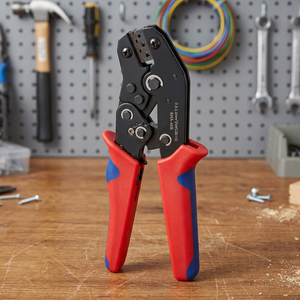New Model Customized OEM Carbon Steel Metric Adjustable Crimping <b>Pliers</b> Soft Grip Handle 6in Jaw Length Serrated Wire Stripper - Product Image 3