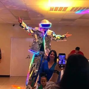 Stilts cermin walker Robot kostum pria dan wanita untuk kinerja Mirrorman acara pesta dansa karnaval pesta