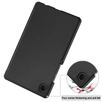 Housse pour Samsung Galaxy Tab A9 8,7 pouces X110 X115 2023, étui à rabat en cuir premium avec support pliable SM-X110 SM-X115