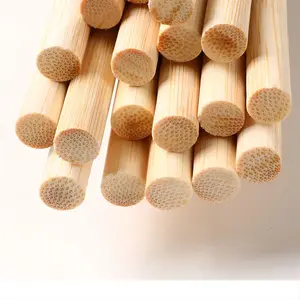 Palo grezzo di bambù 3mm di diametro 30cm di lunghezza che crea strisce di bambù per fai da te per prodotti di bambù