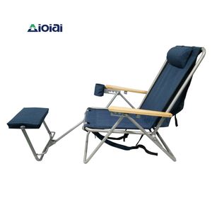Silla de Pesca Aioiai, la Mejor Silla de <span class=keywords><strong>Playa</strong></span> con Reposapiés, Silla Plegable de Descanso para Siesta - Product Image 1