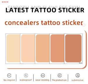 Autocollant de tatouage temporaire personnalisé, couvrant entièrement la cicatrice, imperméable, maquillage corporel, application sur le bras, taille unique, impression numérique - Product Image 4