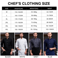 Chef Manteau Demi Manches Air Respirant Restaurant Garder Au Chaud Chef Veste Affichage Cuisine Cuisine Chef Uniformes et Casquettes Tablier