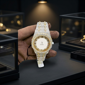 Montre de luxe pour homme sertie de diamants Moissanite VVS1, testée au testeur de diamants, style mécanique - Product Image 1