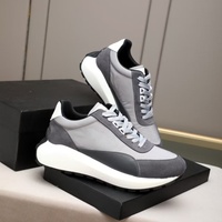 Nouvelles chaussures décontractées en mesh respirantes et légères, antidérapantes, pour hommes, à lacets, basses, en cuir de vachette, baskets de sport