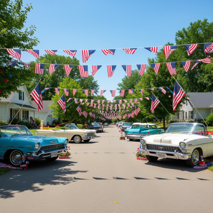 T-shirt a maniche lunghe con bandiera americana del 1963, design del 4 luglio - Product Image 3