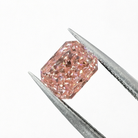 Diamants roses cultivés en laboratoire, taille émeraude, 1-7 carats, certifiés IGI, marque Huacan, pour la fabrication de bijoux, bague de fiançailles