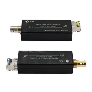 HD SDI Sợi Chuyển Đổi Duy Nhất Chế Độ LC Kết Nối 20Km HD SDI Video Over Sợi Mở Rộng Transmitter Receiver