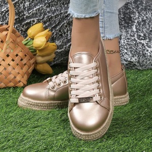 Baskets Espadrilles Montantes Grande Taille pour Femmes, Chaussures Décontractées Polyvalentes Printemps Automne, Respirantes et Rehaussantes - Product Image 4