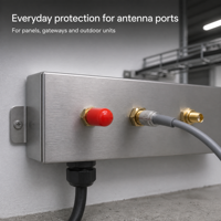 Capuchon anti-poussière en plastique rouge pour connecteur SMA, couvercle de protection à enfiler pour ports d'antenne RF inutilisés, vente en gros d'usine
