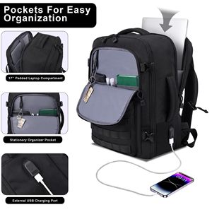 Wholesale Custom Backpack Waterproof <b>Travel</b> Laptop Backpack <b>for</b> <b>Men</b> Women with Logo Durable Polyester <b>Bag</b> Factory - Product Image 3