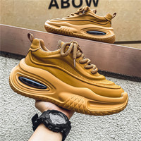 Chaussures à plateforme avec coussin d'air, chaussures décontractées pour hommes, chaussures de papa, baskets tendance respirantes, baskets épaisses, chaussures de sport décontractées pour homme