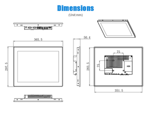 IPC Màn Hình Pc 19Inch <span class=keywords><strong>15</strong></span> Inch Màn Hình Cảm Ứng Monitor PC I3 I5 I7 Wifi 4 Gam GSM 16:9 Màn Hình Cảm Ứng Rộng Máy Tính - Product Image 5