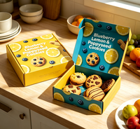Boîte Cadeau en Papier Personnalisée en Gros pour Biscuits, Motif Avion Imprimé, Taille Ajustable, Idéale pour Goûter, Collations, Fêtes et Cadeaux