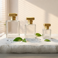 Kedatangan Baru Botol Parfum Kaca Persegi 30/50/100ml Bentuk Buku Kotak Hadiah Kaku Logo Kustom Parfum Kemasan Lengkap