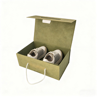 Boîte d'emballage en carton de luxe personnalisée, boîte en papier pliable, grande boîte cadeau pour vêtements et chaussures