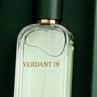 Boîte à parfum rigide de luxe personnalisée, style livre vert magnétique, ouverture latérale, emballage cosmétique écologique avec parfum personnalisé
