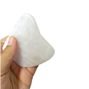 Outil de massage facial Gua Sha en jade blanc naturel pour drainage lymphatique, lifting cutané et thérapie <span class=keywords><strong>spa</strong></span> - Product Image 5