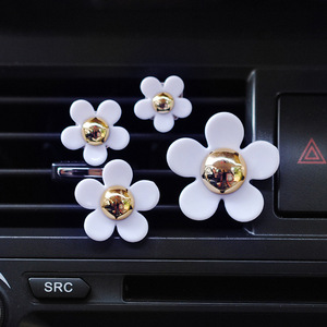 Marguerite fleur pour climatiseur de voiture, Clip de parfum de sortie <span class=keywords><strong>d</strong></span>'air, accessoires <span class=keywords><strong>d</strong></span>'intérieur pour femme - Product Image 6