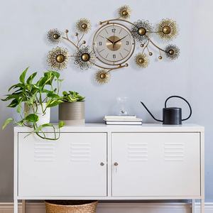 高級スタイルシングルフェイスアイアンホーム装飾壁時計ミュートリビングルームタイムライトクロスボーダースタイル - Product Image 5